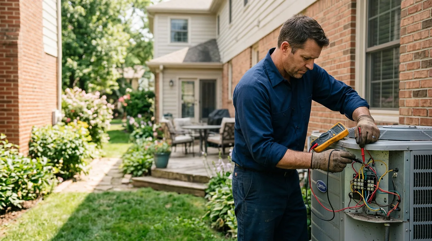HVAC technician working near Gulfport, MS